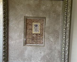 Iris framed print, 18" x 20"H,  was $20, NOW $14