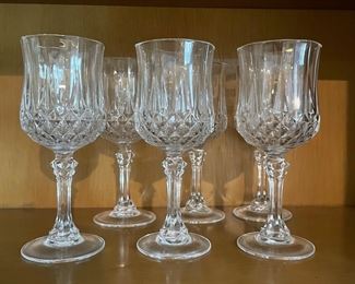 Set of 6 wine glasses,  was $8, NOW $6