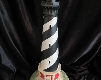 Black & white candy stripe lighthouse, NOW $6