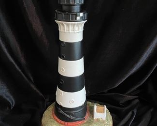 Black & white lighthouse,  NOW $6