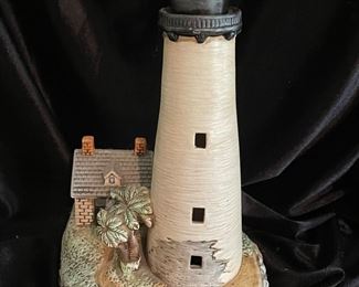 Cream color light house, $6