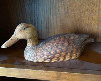 Vernon "Ducky" Schnare, Cape Sable Island, Nova Scotia, duck decoy 14"L x 5"H, was $85, NOW $58