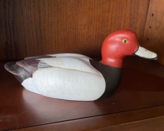 Redhead duck decoy, R.L. & C.M. Nelson, was $125, NOW $85