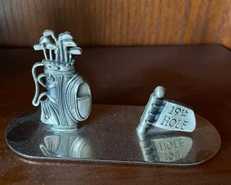 Golf  card holder, 5"W,  was$10 , NOW $6