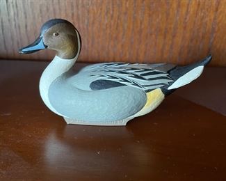 Jett Brunett duck decoy, 5"L,  was $14, NOW $10