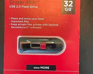 Sandisk USB 2.0 Flash drive, 32 GB,  was $9, NOW $6
