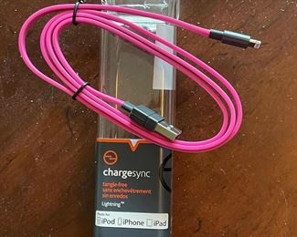 NEW* Pink charging cord,  was $4, NOW $3 