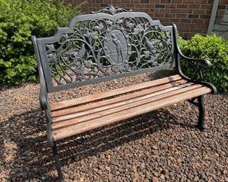 Golfer Bench, 50" W x 39"H x 27"D,  was $135, NOW $99