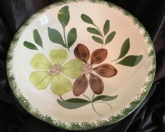 Blue Ridge Southern pottery Floral serving bowl, Approx 12" diameter,  was $20, NOW $14