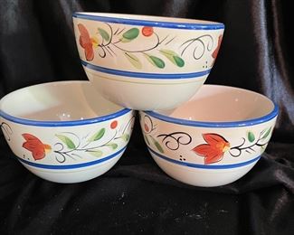 Tabletops Gallery "Luna Rooster" bowls (3), was $7, NOW $5