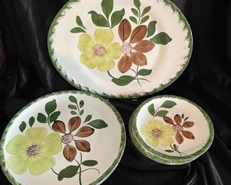 Blue Ridge Southern Pottery Platter, 2 dinner plates, 3 dessert plates,  was $32, NOW $20