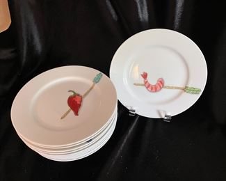 Set of 12 hors d'oeuvre plates,  was $7, NOW $5