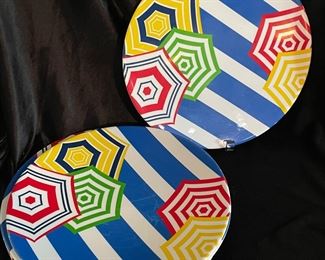 Set of 5 colorful Melamine plates,  was $4, NOW $3