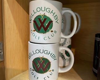 Willoughby golf club mugs (4),  $2 each