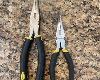 Set of 2 needle nose pliers,  $6