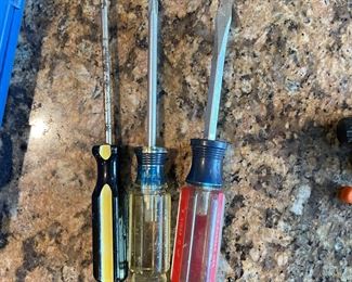 Set of 3 screwdrivers,  was $5, NOW $4