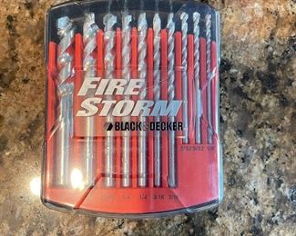 Fire storm drill bit kit,  was $9, NOW $6