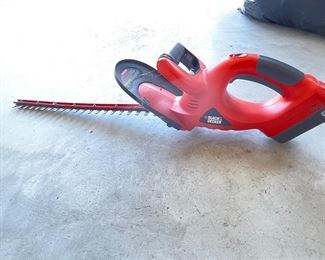 Black & Decker Hedge trimmer,  was $30, NOW $25