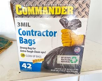 42 gallon contractor bags,  $10