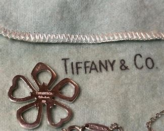 Tiffany & Co. Sterling Pendant with Necklace 