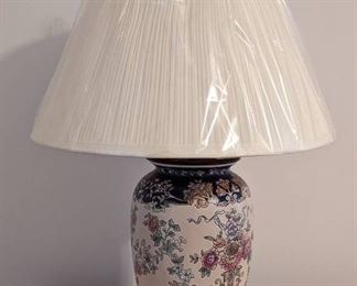 Asian Inspired Floral Lamp