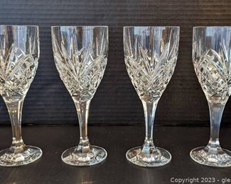 Bohemian Lead Crystal Medium Wine Glasses