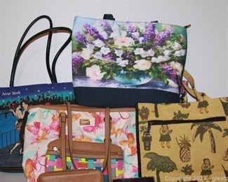 Canvas Style Ladies Tote Bags Wallet and Vera Bradley
