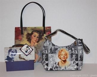 James Dean Dome Lunch Box Salt and Pepper Set and Two Trendy Shoulder Bags
