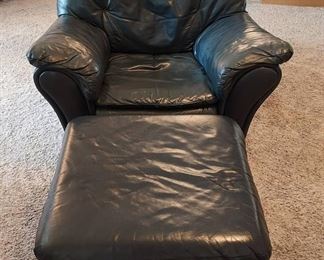 Lovely Accent Chair with Matching Ottoman