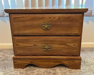 Small Two Drawer Nightstand