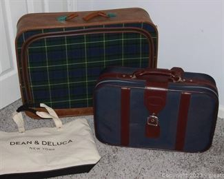 Vintage Large Plaid Suitcase and More
