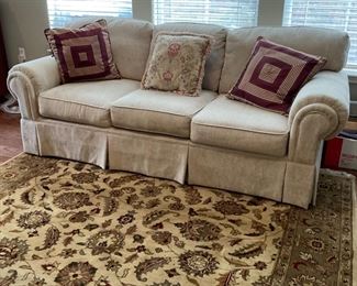 Sofa has sold however rug and pillows are still available.