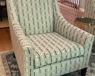 Bob Williams Mitchell Gold custom fabric arm chairs, - 2 available -31"W x 38"D x 40"H,  (Retails,  $3400),  $899 each