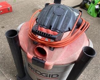 Rigid 16 Gallon ShopVac
Good working condition. 
Includes attachments and hoses.