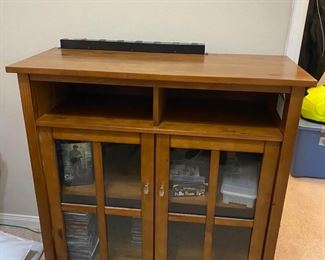Storage / Media Cabinet with Built In Powerstrip
Excellent condition.
39” across x 16” deep x 41 1/2” tall
Must be able to move and load yourself