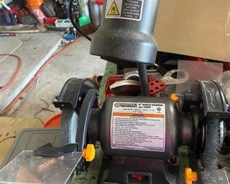 Central Machinery 6” Bench Grinder with Light
Good working condition.