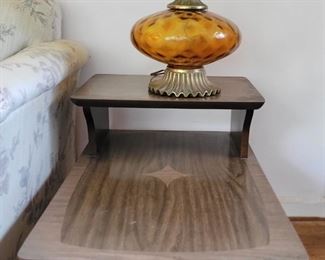 Mid Century step end tables 