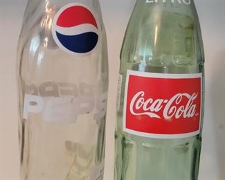 Mexican Pepsi and Coke bottles 