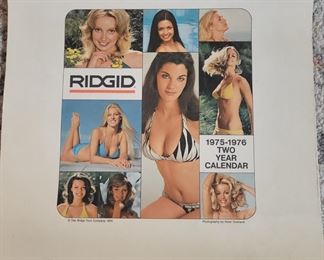 1975-1976 Rigid tools swimsuit calendar 