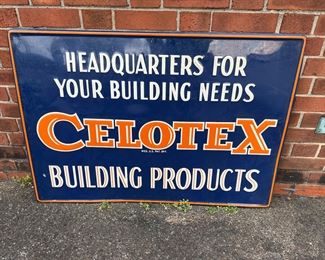 New Old Stock Celotex Sign dated 1951