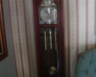 Pearl grandfather clock