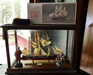 Cutty Sark Model in custom glass case