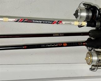 Fishing rods with reels