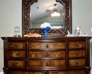 Dresser and mirror