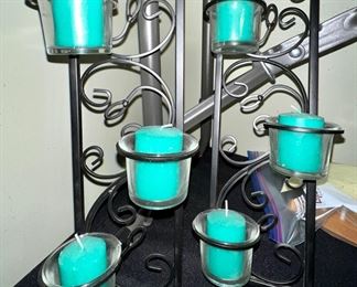 Wall decor with votives