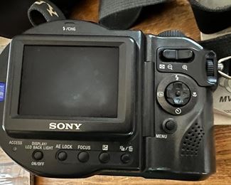 Back view of still camera