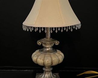 Silver finish lamp