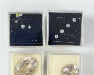 9 Fine Rutilated Quartz, Tourmaline Quartz, Labradorite Faceted Gemstones
