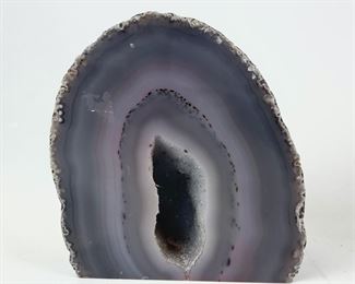 Purple Blue Agate Geode
