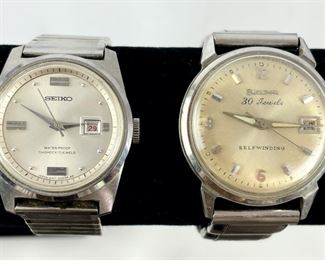 Seiko 17 Jewel & Bulova 30 Jewel Mechanical Hand Wind Wristwatches
